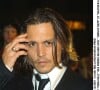 Johnny Depp à la première du film "From Hell".