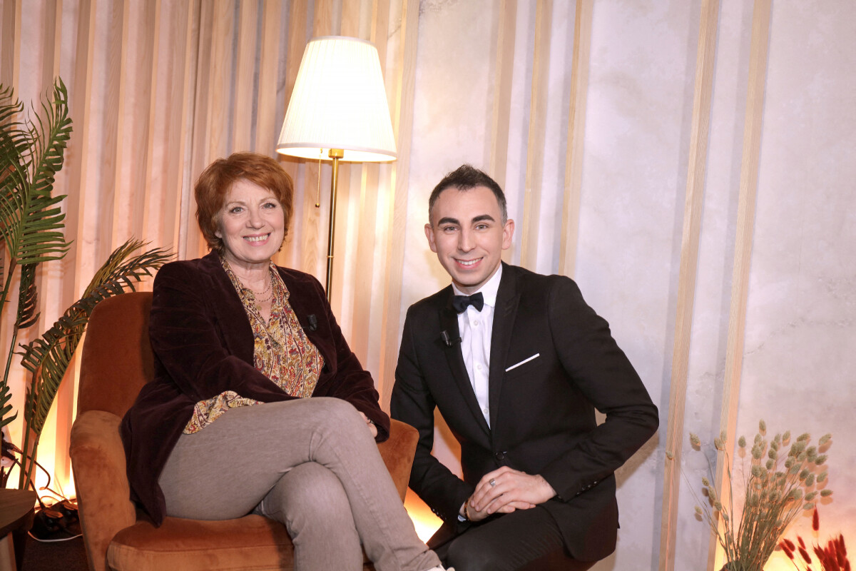 Photo Exclusif Veronique Genest et Jordan de Luxe lors de l'enregistrement de l'émission