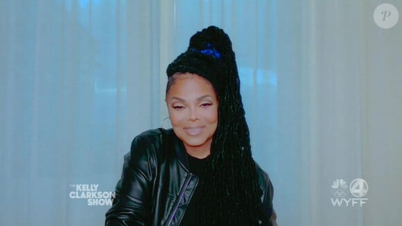 Janet Jackson en visio dans l'émission "The Kelly Clarkson Show" à Los Angeles, le 26 janvier 2022. 