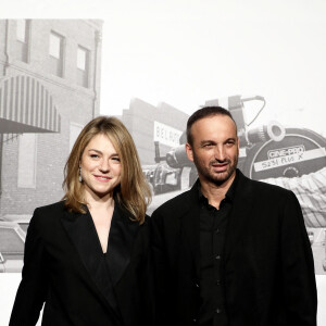 Emilie Dequenne et son mari Michel Ferracci - Photocall de la cérémonie d'ouverture à la Halle Tony Garnier du 11ème Festival Lumiere 2019 de Lyon le 12 octobre 2019. © Dominique Jacovides / Bestimage 