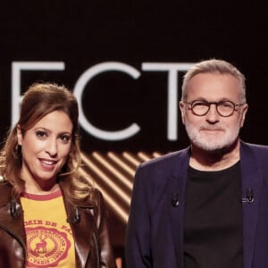 Exclusif - Léa Salamé, Laurent Ruquier sur le plateau de l'émission "On est en Direct" (OEED) diffusée sur France 2 le 15 janvier 2022 © Jack Tribeca / Bestimage