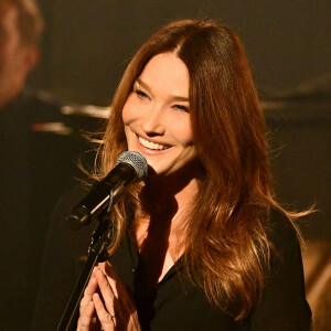 Carla Bruni Sarkozy en concert au Grimaldi Forum à Monaco. © Bruno Bebert / Bestimage