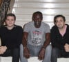 Olivier Nakache, Omar Sy, Eric Toledano - PROMOTION DU FILM "LES INTOUCHABLES" A ROME LE 21 FEVRIER 2012. 