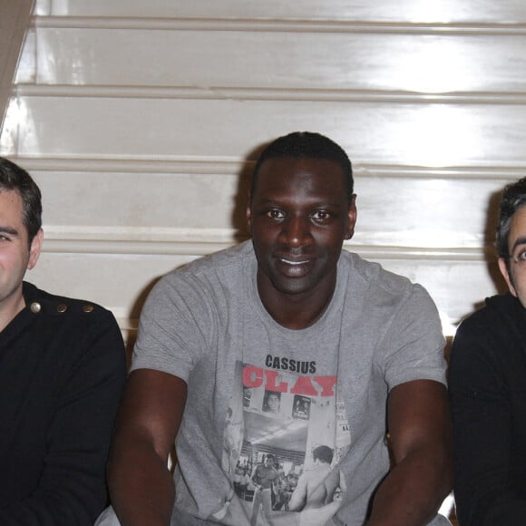 Olivier Nakache, Omar Sy, Eric Toledano - PROMOTION DU FILM "LES INTOUCHABLES" A ROME LE 21 FEVRIER 2012. 