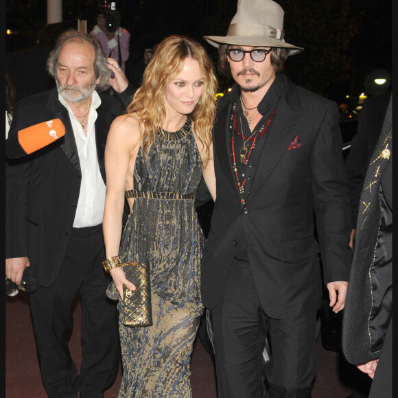 Johnny Depp et Vanessa Paradis à Cannes en 2010