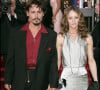 Johnny Deppet Vanessa Paradis aux Golden Globes en 2006, à Los Angeles