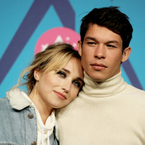 Chloé Jouannet et son compagnon Sandor Funtek - Photocall de la soirée lors de la 25ème édition du Festival international du film de comédie de l'Alpe d'Huez. © Dominique Jacovides / Bestimage