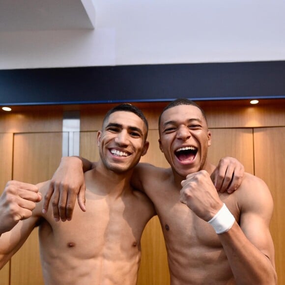 Le PSG a bien fêté sa coupe dans les vestiaires samedi 23 avril. @ Instagram / PSG