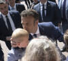 Le président de la république Emmanuel Macron (candidat à sa réélection) et la première dame Brigitte Macron vont voter au Touquet pour le 2 ème tour des élections présidentielles 2022 le 24 avril 2022 © JB Autissier / Panoramic / Bestimage 