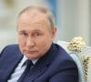 Le président russe Vladimir Poutine tient une réunion du conseil de surveillance de la Russie au Kremlin à Moscou, le 20 avril 2022. 