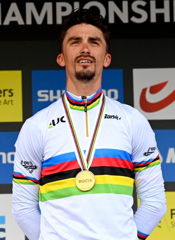 Julian Alaphilippe champion du monde pour la 2 ème année consécutive Championnats du Monde UCI, à Leuven en Belgique. Photo by Vincent Kalut / Photo News