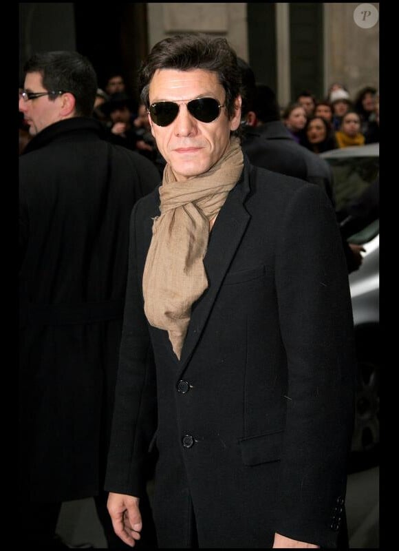 Marc Lavoine au défilé Chanel Haute-Couture le 26 janvier 2010