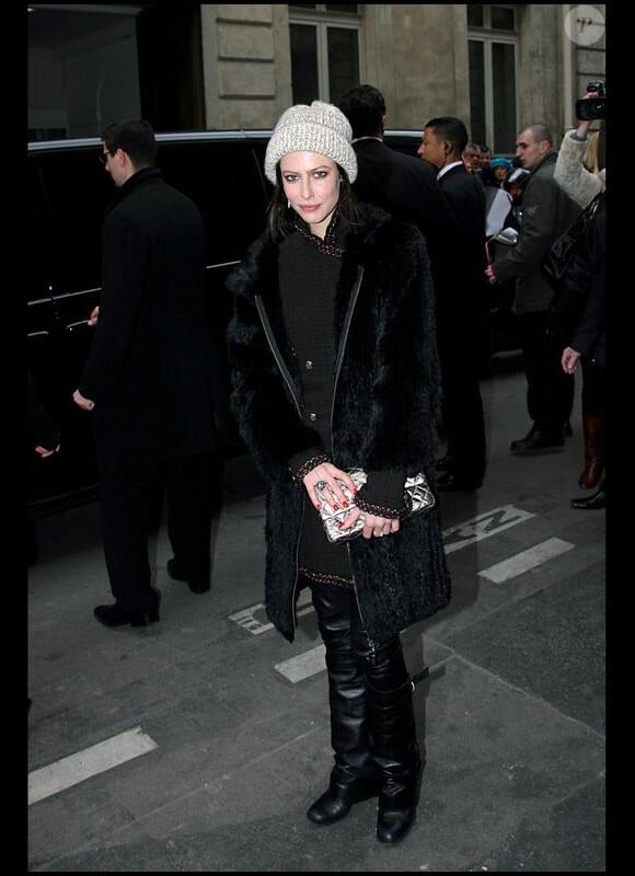 Anna Mouglalis au défilé Chanel Haute-Couture le 26 janvier 2010