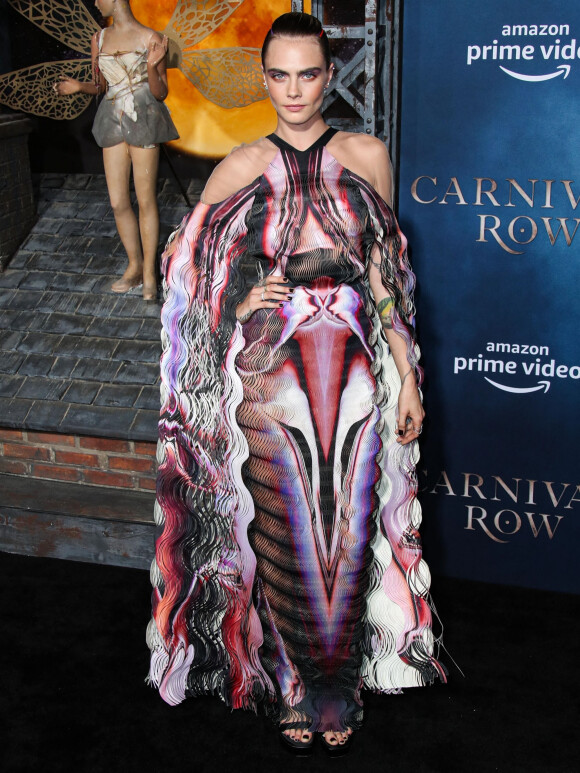Cara Delevingne à la première de la série télévisée Amazon Prime Video "Carnival Row" au TCL Chinese Theatre dans le quartier de Hollywood, à Los Angeles, Californie, Etats-Unis, le 21 août 2019. 