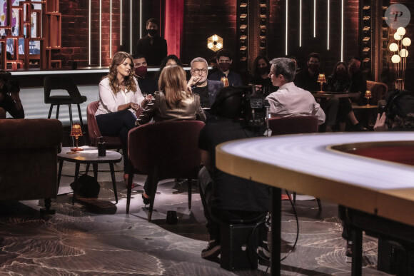 Exclusif - Marlène Schiappa et François Ruffin sur le plateau de l'émission "On est en direct" (OEED) diffusée sur France 2 le 23 octobre 2021