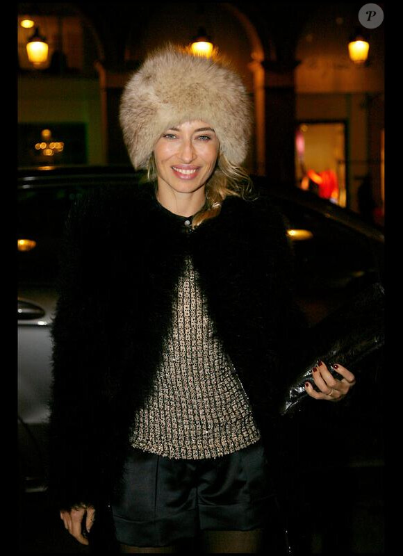 Alexandra Golovanoff au défilé Givenchy à Paris le 26 janvier 2010