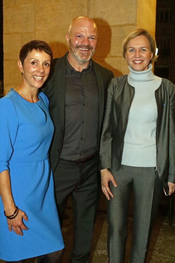 Dominique et son mari Philippe Etchebest avec Virginie Calmels (Adjointe au Maire de Bordeaux et Tête de liste " les Républicains " aux élections Régionale)