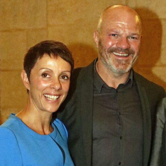 Dominique et son mari Philippe Etchebest avec Virginie Calmels (Adjointe au Maire de Bordeaux et Tête de liste " les Républicains " aux élections Régionale)