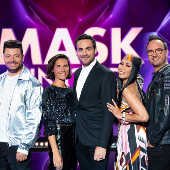 Le jury de la saison 3 de "Mask Singer" composé d'Alessandra Sublet, Anggun, Kev Adams et Camille Combal.