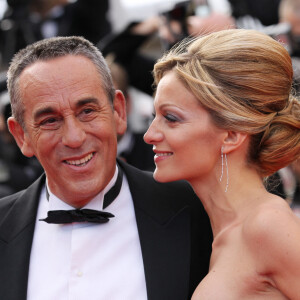 Thierry Ardisson et Audrey Crespo-Mara - Montée des marches lors du Festival de Cannes.