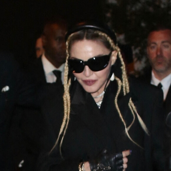 Madonna assiste à une soirée Burberry à West Hollywood, Los Angeles, le 20 avril 2022. 
