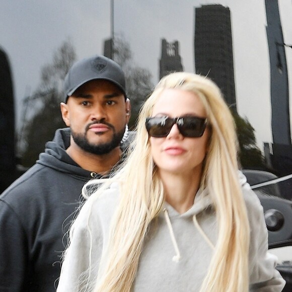 Khloe Kardashian se rend à la Pre-Met gala party à New York le 1er mai 2022.