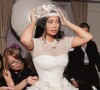 Kylie Jenner, mariée d'honneur qui rend hommage à Virgil Abloh, designer disparu en novembre dernier à l'âge de 41 ans, lors du Met Gala, à New York.