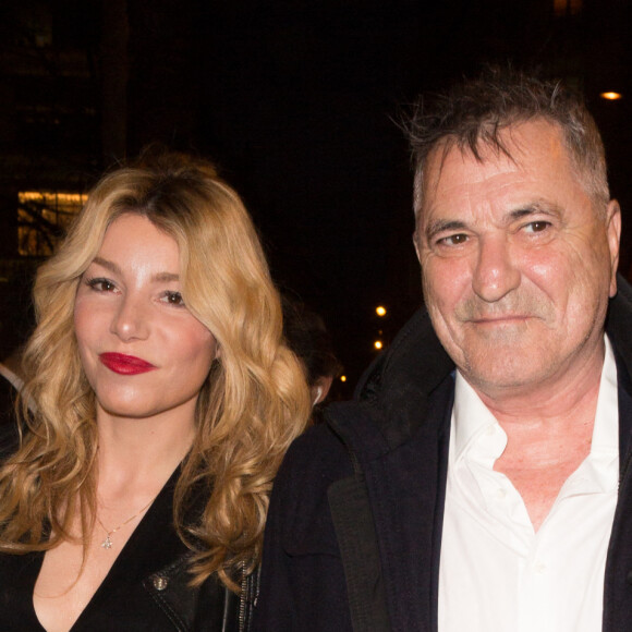 Jean-Marie Bigard et et sa femme Lola Marois (Lola Bigard) arrivent à l'avant-première du film "Chacun sa vie" au cinéma UGC Normandie à Paris, France, le 13 mars 2017. © Agence/Bestimage 