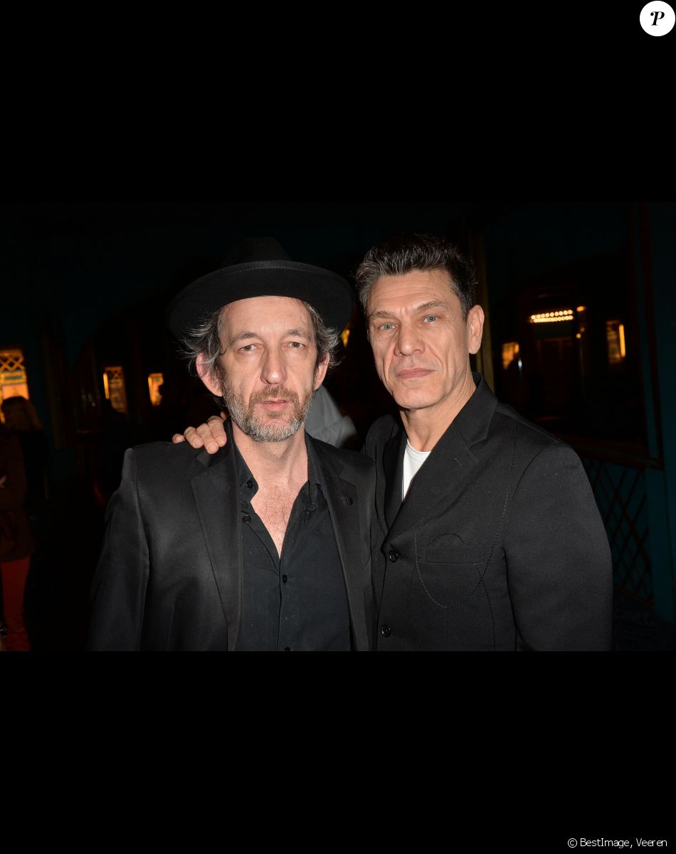 Arthur H et Marc Lavoine - Générale de presse du spectacle musicale "Les Souliers Rouges" aux Folies Bergères à Paris, le 4 février 2020. © Veeren/Bestimage