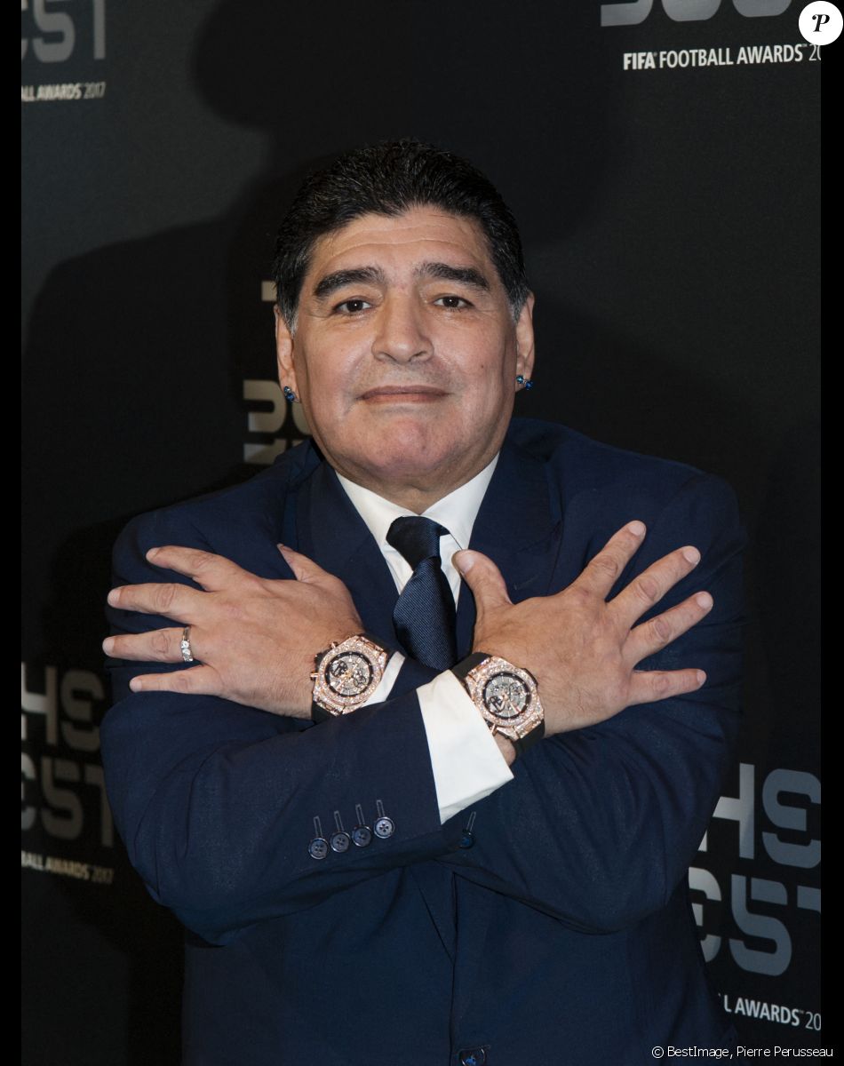 Diego Maradona - The Best FIFA Football Awards 2017 au London Palladium à Londres, le 23 octobre 2017. © Pierre Perusseau/Bestimage