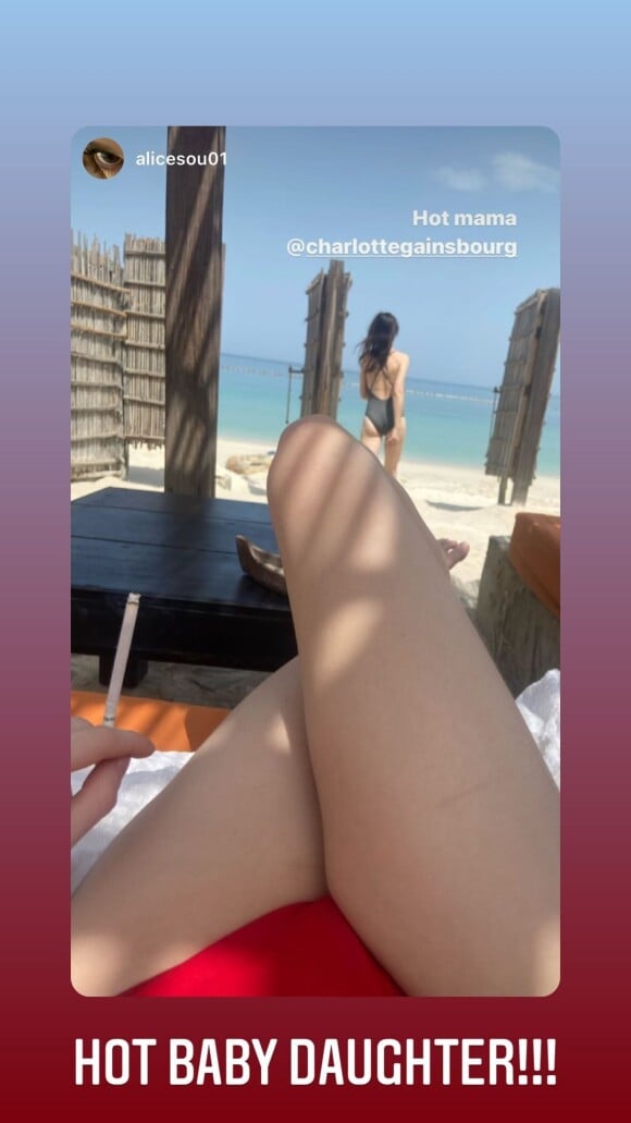 Charlotte Gainsbourg sur Instagram. Le 29 avril 2022.
