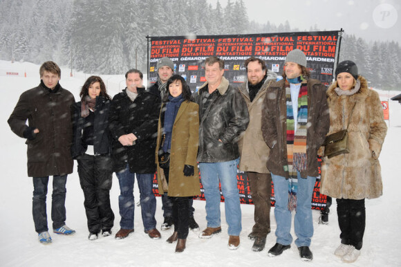 Les membres du jury lors du festival international du film fantastique de Gérardmer le 28 janvier 2010