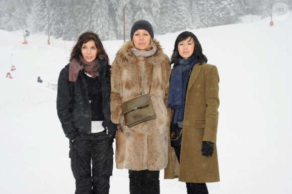 Anne Parillaud, Valérie Benguigui et Linh Dan Pham lors du festival international du film fantastique de Gérardmer le 28 janvier 2010