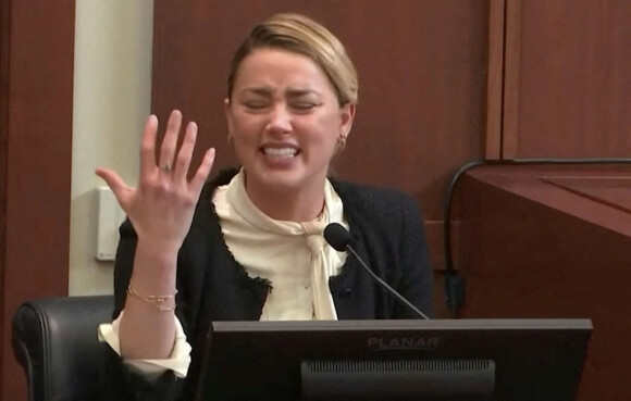 Amber Heard lors de son procès contre Johnny Depp à Los Angeles le 5 mai 2022.a
