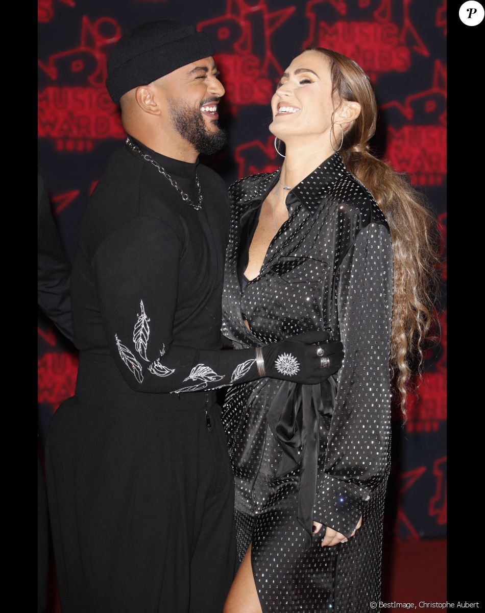 Slimane, Vitaa lors de la 23ème édition des NRJ Music Awards 2021 au Palais des Festivals de Cannes, le 20 novembre 2021. © Christophe Aubert via Bestimage