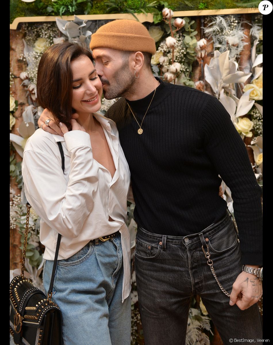 Jade Leboeuf et son mari Stéphane Rodrigues - Présentation de la liqueur St-Germain à Paris. © Veeren/Bestimage