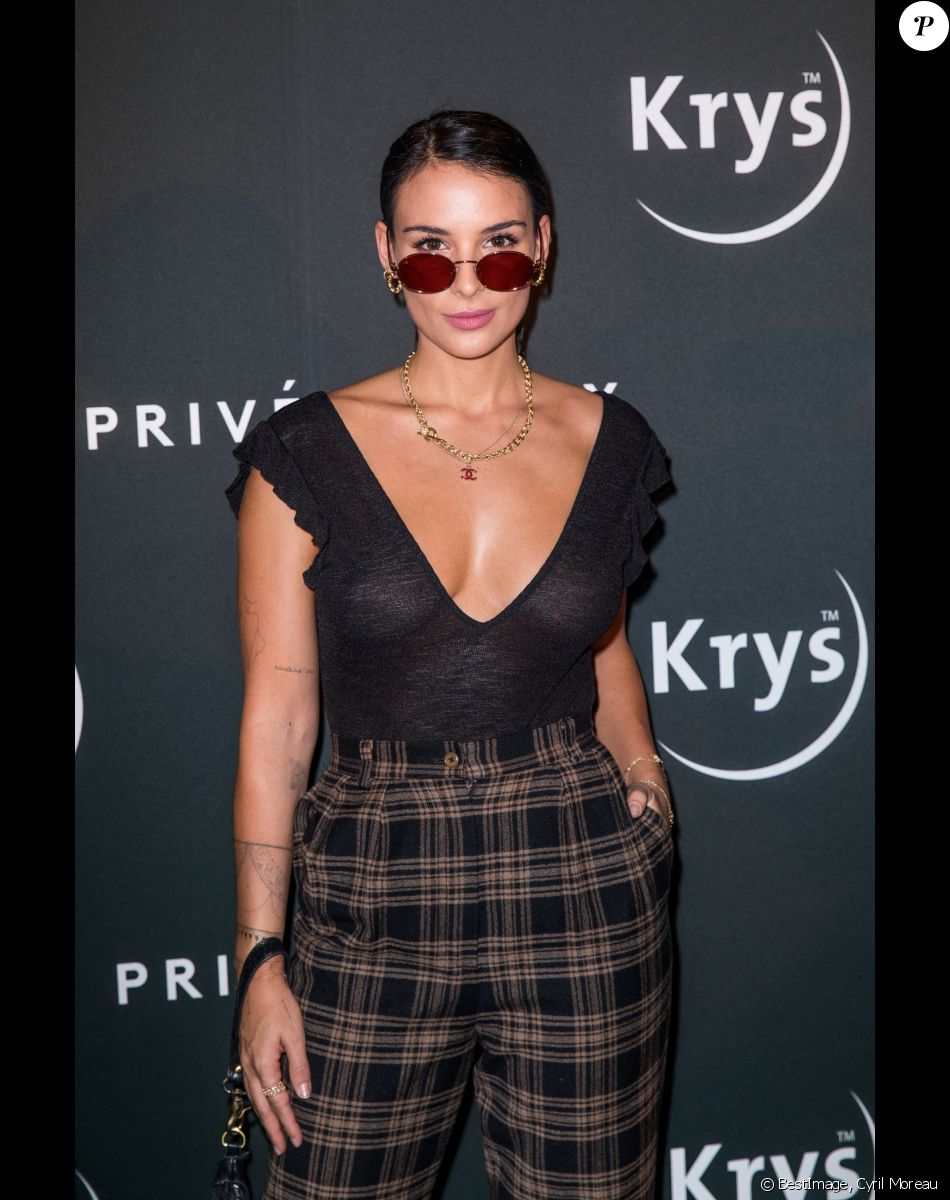 Jade Leboeuf - Soirée de lancement de la collection solaire "Privé Revaux Eye Wear" au café de l'homme à Paris le 27 septembre 2018. © Cyril Moreau/Bestimage