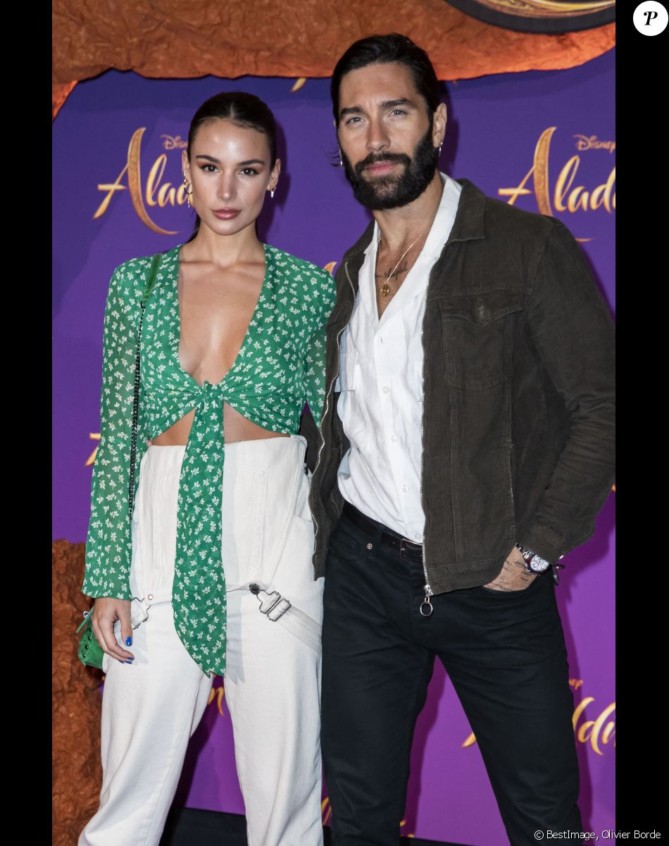 Jade Leboeuf, fille de Frank Leboeuf, son compagnon Stéphane Rodrigues - Avant-première Parisienne du film "Aladdin" au Grand Rex à Paris le 8 mai 2019. © Olivier Borde/Bestimage