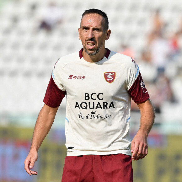 Franck Ribéry fait sa première apparition sous le maillot de la Salernitana lors du match de Serie A l'opposant au Torino au stade Olympique de Turin, Italie, le 12 septembre 2021. © Reporter Torino/LPS/Zuma Press/Bestimage