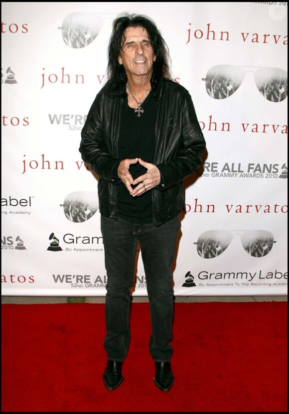 Alice Cooper au concert privé de la boutique John Varvatos pour les Grammy Awards, le 28 janvier 2010 !