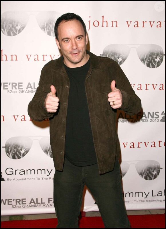 Dave Matthews au concert privé de la boutique John Varvatos pour les Grammy Awards, le 28 janvier 2010 !