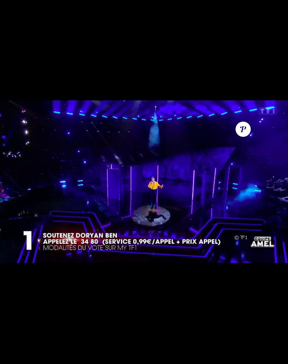 Doryan Ben de l'équipe d'Amel Bent dans The Voice 2022 ce 14 mai 2022. Il interprète I Have Nothing de Whitney Houston