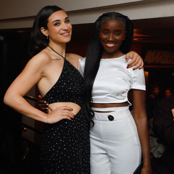 Exclusif - Camélia Jordana, Karidja Touré - After-show du concert de Camélia Jordana à l'Olympia à Paris, France, le 11 mai 2022. © Christophe Clovis/Bestimage 
