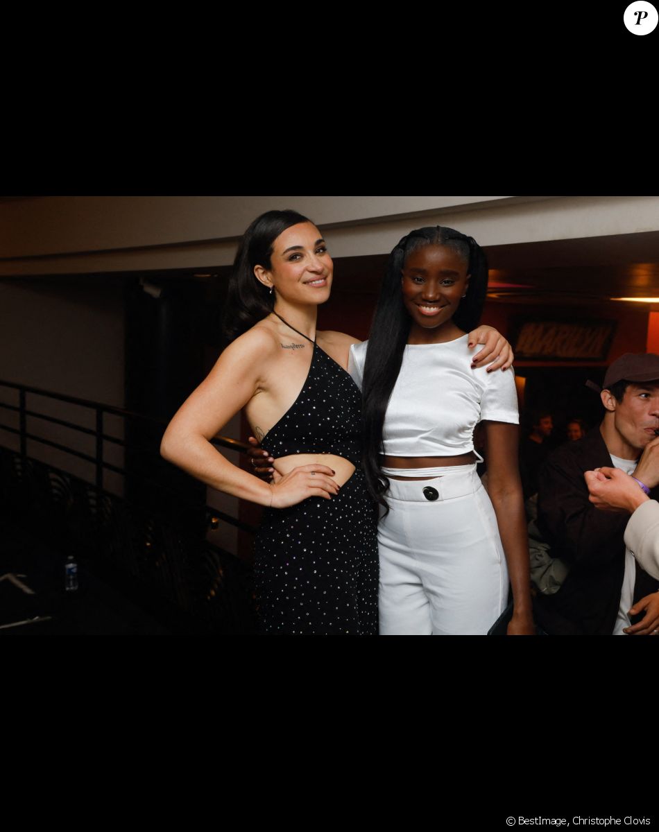 Exclusif - Camélia Jordana, Karidja Touré - After-show du concert de Camélia Jordana à l'Olympia à Paris, France, le 11 mai 2022. © Christophe Clovis/Bestimage