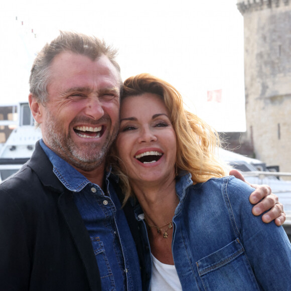 Alexandre Brasseur et Ingrid Chauvin de "Demain nous appartient" - Festival de la Fiction de La Rochelle. Le 18 septembre 2021 © Jean-Marc Lhomer / Bestimage