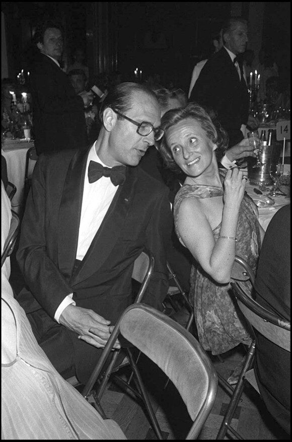 Jacques et Bernadette Chirac en 1978 lors du bal April en 1978