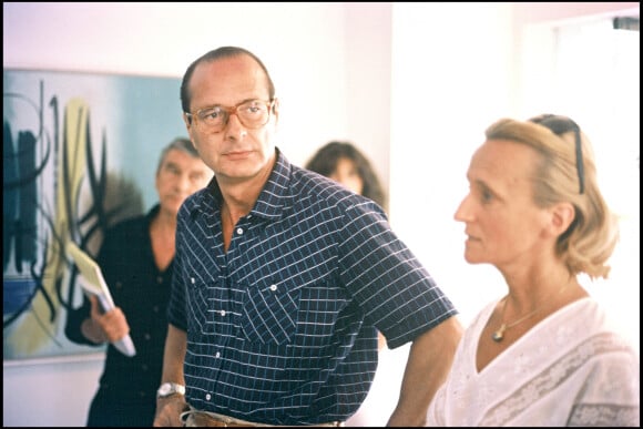 Jacques et Bernadette Chirac en vacances à Saint-Paul-de-Vence en 1983