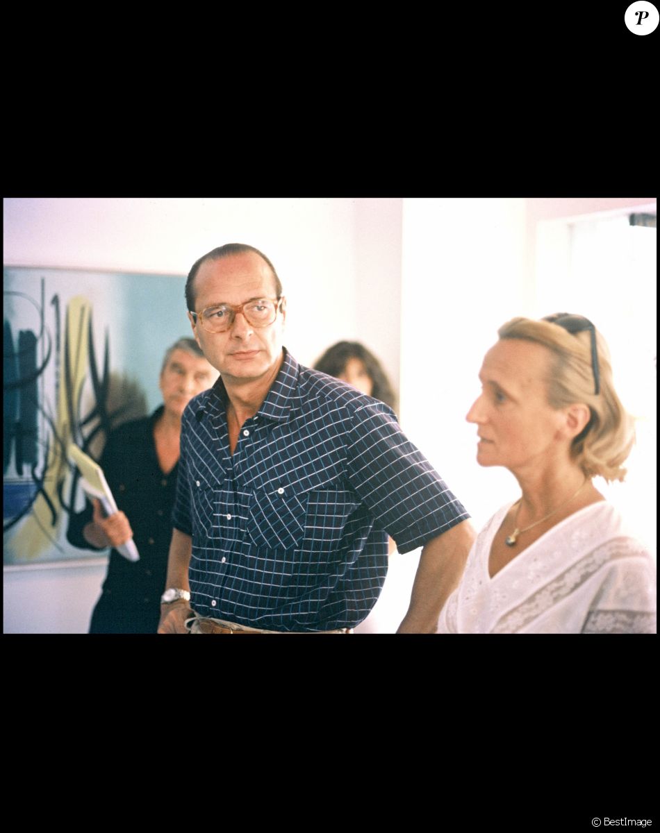 Jacques et Bernadette Chirac en vacances à Saint-Paul-de-Vence en 1983
