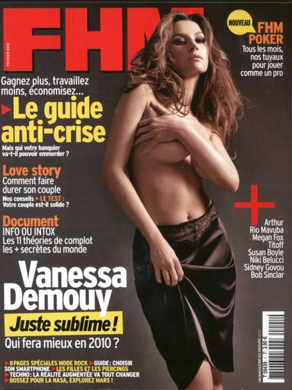Vanessa Demouy en couverture de FHM
