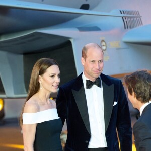 Le prince William, duc de Cambridge, Kate Catherine Middleton, duchesse de Cambridge, Tom Cruise - Première du film "Top Gun : Maverick" à Londres. Le 19 mai 2022  